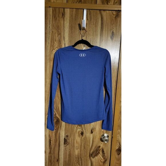 Under Armour heat gear royal blue/white striped long-sleeved tee - Picture 7 of 7